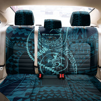 Chuuk Deep Into Truk Lagoon Back Car Seat Cover Polynesian Tribal Pattern Wreck Diving Teal Ship Art