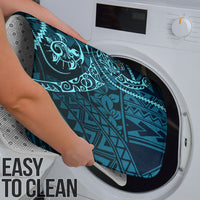 Chuuk Deep Into Truk Lagoon Bathroom Set Polynesian Tribal Pattern Wreck Diving Teal Ship Art