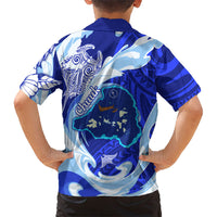 Chuuk Micronesian Roots Hawaiian Shirt Polynesian Tribal Pattern Hibiscus Flower And Stingray Art