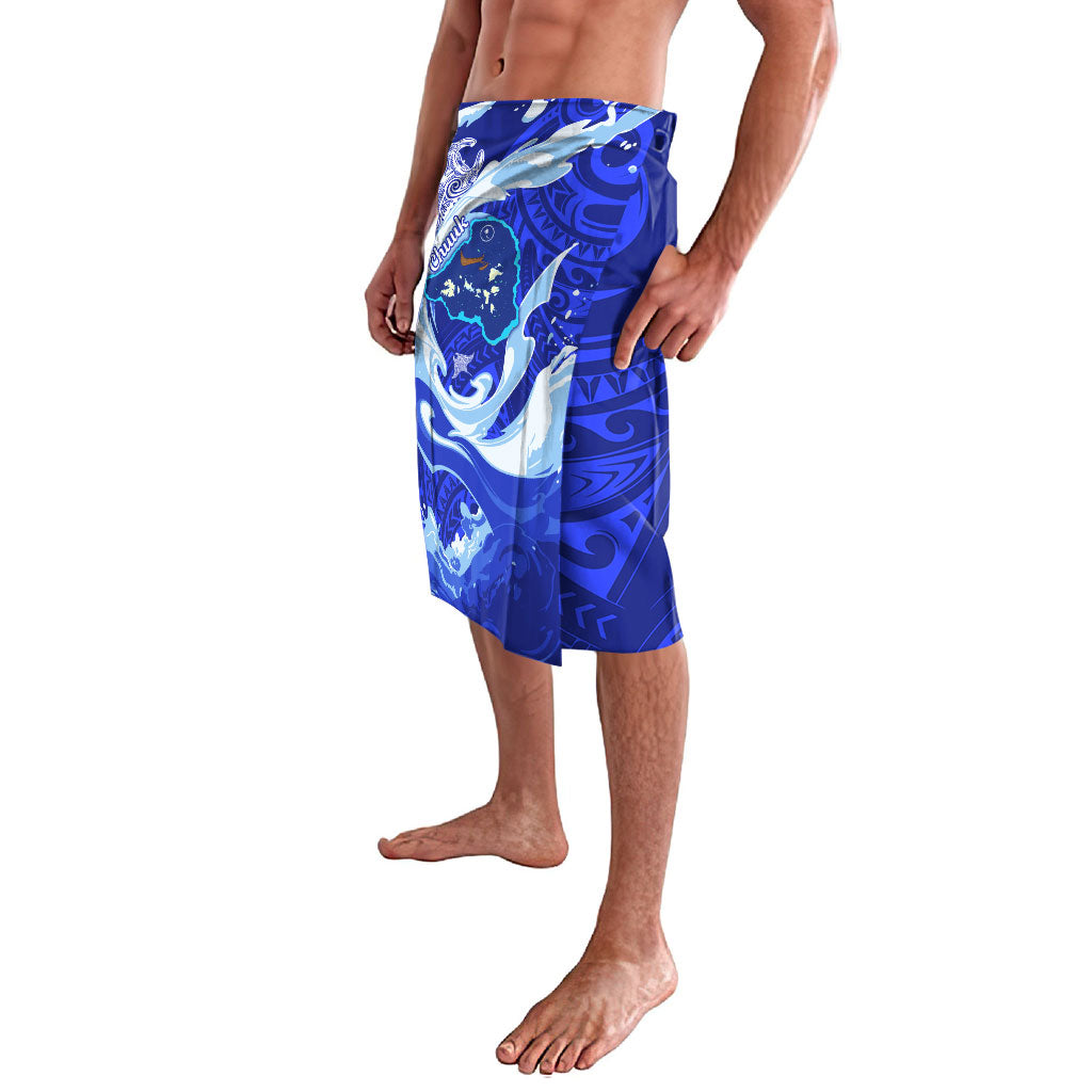 Chuuk Micronesian Roots Lavalava Polynesian Tribal Pattern Hibiscus Flower And Stingray Art