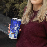 Chuuk Micronesian Roots Tumbler Cup Polynesian Tribal Pattern Hibiscus Flower And Stingray Art
