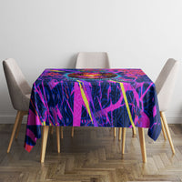 Chuuk Tropical Sunset Coordinates Tablecloth Neon Graffiti Polynesian Tribal