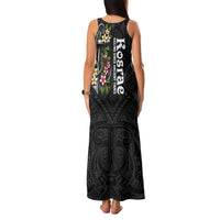 Kosrae Nautical Heritage Family Matching Tank Maxi Dress and Hawaiian Shirt Polynesian Tribal Anchor With Plumeria Tropical Art TS04 - Polynesian Pride