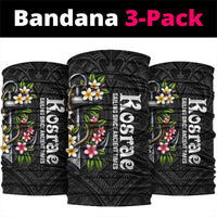 Kosrae Nautical Heritage Neck Gaiter Polynesian Tribal Anchor With Plumeria Tropical Art