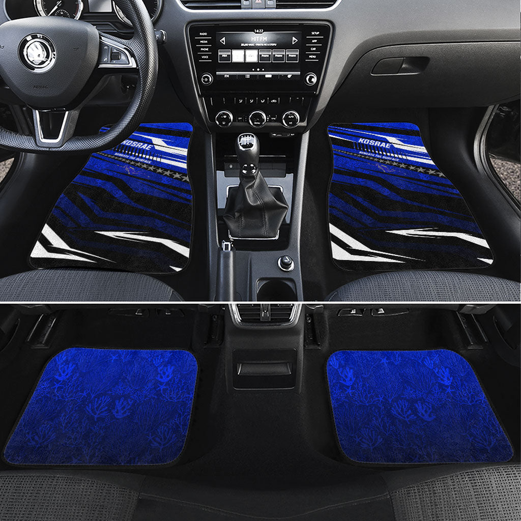 Kosrae Deep Sea Scuba Diving Car Mats Blue Hole Beneath The Surface Coral Reef Graphic Art