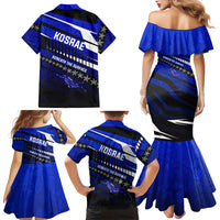 Kosrae Deep Sea Scuba Diving Family Matching Mermaid Dress and Hawaiian Shirt Blue Hole Beneath The Surface Coral Reef Graphic Art TS04 - Polynesian Pride