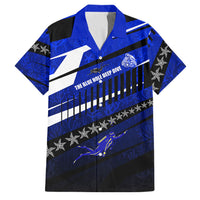 Kosrae Deep Sea Scuba Diving Family Matching Mermaid Dress and Hawaiian Shirt Blue Hole Beneath The Surface Coral Reef Graphic Art TS04 Dad's Shirt - Short Sleeve Blue Black - Polynesian Pride