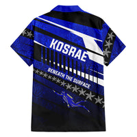 Kosrae Deep Sea Scuba Diving Family Matching Off Shoulder Maxi Dress and Hawaiian Shirt Blue Hole Beneath The Surface Coral Reef Graphic Art