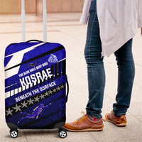 Kosrae Deep Sea Scuba Diving Luggage Cover Blue Hole Beneath The Surface Coral Reef Graphic Art