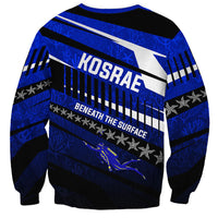 Kosrae Deep Sea Scuba Diving Sweatshirt Blue Hole Beneath The Surface Coral Reef Graphic Art
