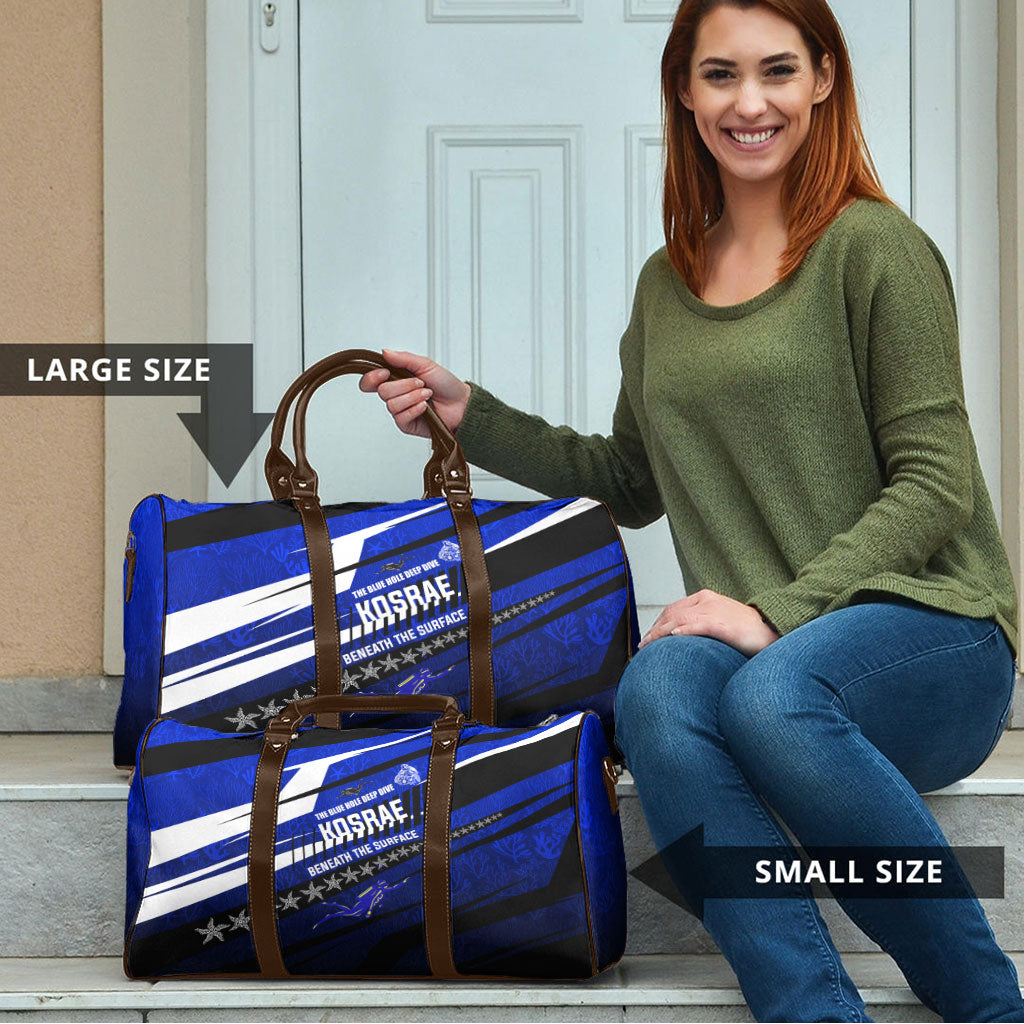 Kosrae Deep Sea Scuba Diving Travel Bag Blue Hole Beneath The Surface Coral Reef Graphic Art