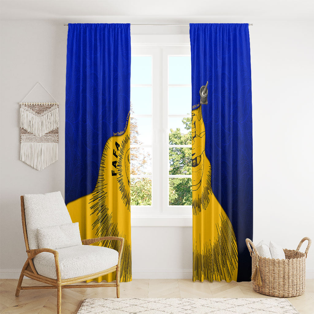 Kosrae Fafa Culinary Heritage Window Curtain Kosraean Gold Taro Tradition Illustration With Coconut Leaves