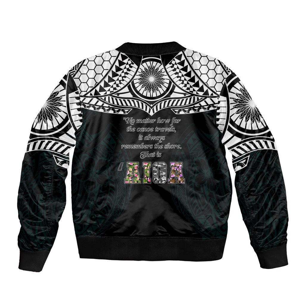 AIGA Always In Gods Arms Samoa Bomber Jacket Polynesian Tribal Tattoo Art Family Heritage Faith TS04 - Polynesian Pride