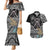 Polynesian Pitbull Couples Matching Mermaid Dress and Hawaiian Shirt Polynesian Pattern And Pitbull TS04 Black - Polynesian Pride