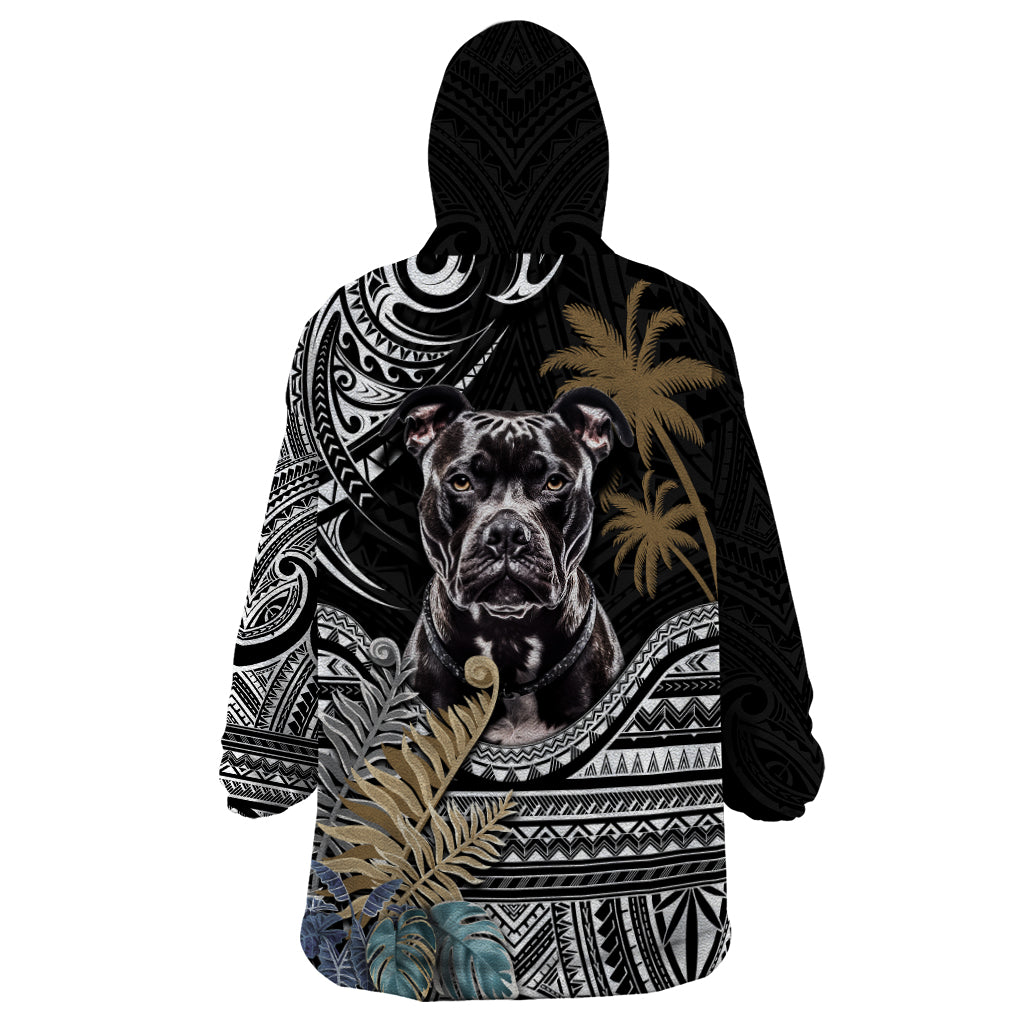 Polynesian Pitbull Wearable Blanket Hoodie Polynesian Pattern And Pitbull TS04 - Polynesian Pride
