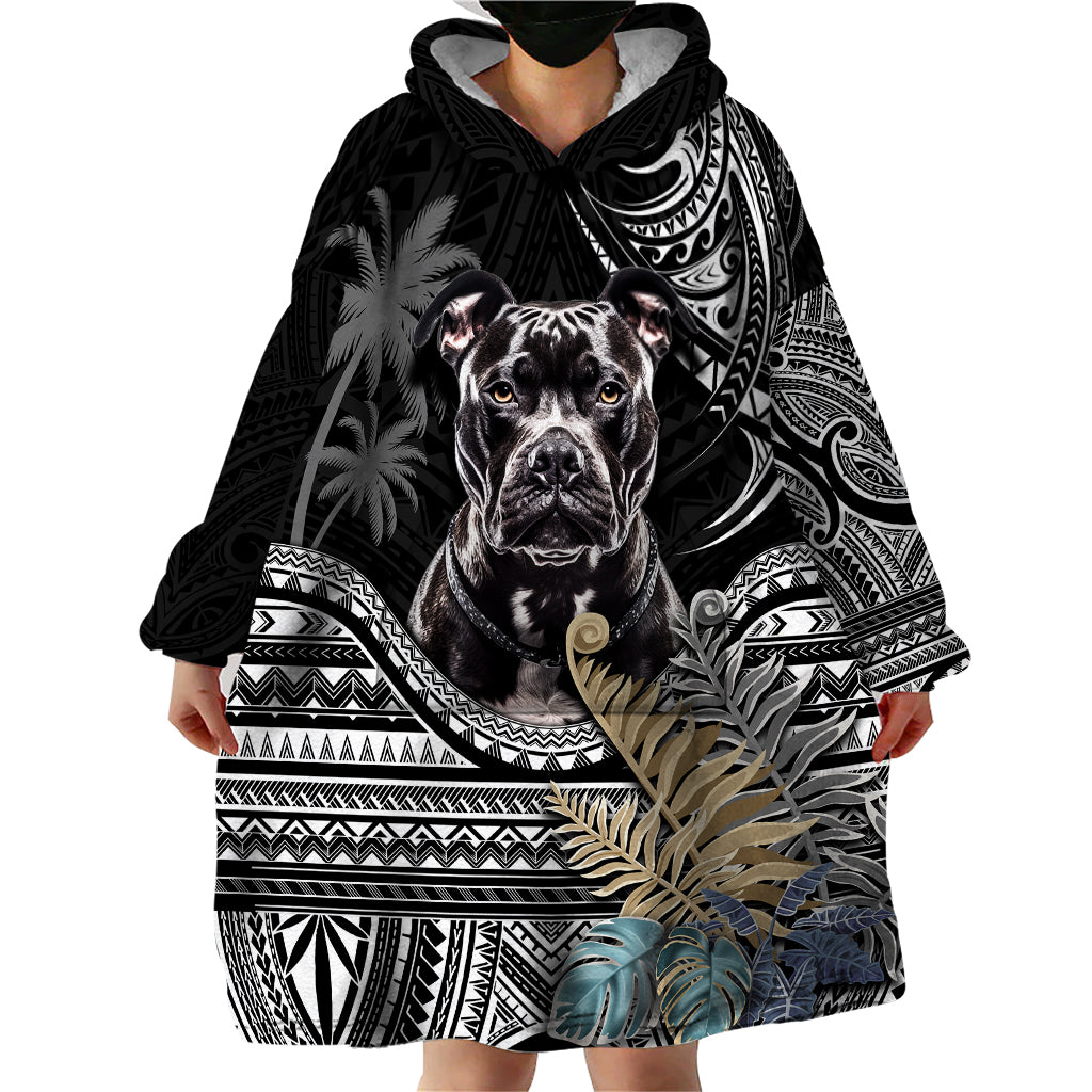 Polynesian Pitbull Wearable Blanket Hoodie Polynesian Pattern And Pitbull TS04 - Polynesian Pride