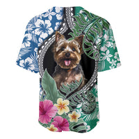 Polynesian Yorkshire Terrier Baseball Jersey Polynesian Pattern And Yorkshire Terrier TS04 - Polynesian Pride