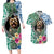 Polynesian Yorkshire Terrier Couples Matching Long Sleeve Bodycon Dress and Hawaiian Shirt Polynesian Pattern And Yorkshire Terrier TS04 Multicolor - Polynesian Pride