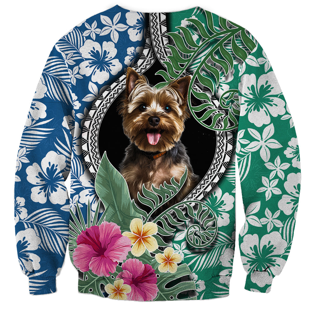 Polynesian Yorkshire Terrier Sweatshirt Polynesian Pattern And Yorkshire Terrier TS04 - Polynesian Pride