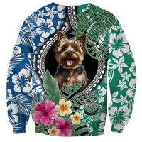 Polynesian Yorkshire Terrier Sweatshirt Polynesian Pattern And Yorkshire Terrier TS04 - Polynesian Pride