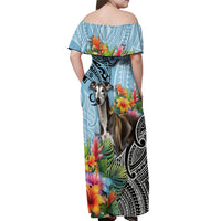 Polynesian Greyhound Off Shoulder Maxi Dress Polynesian Pattern And Greyhound TS04 - Polynesian Pride