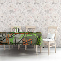 Yeah Nah Graffiti Skull New Zealand Slang Tablecloth Kiwi Grunge Brick Wall and Bold Urban Street Art TS04 - Polynesian Pride