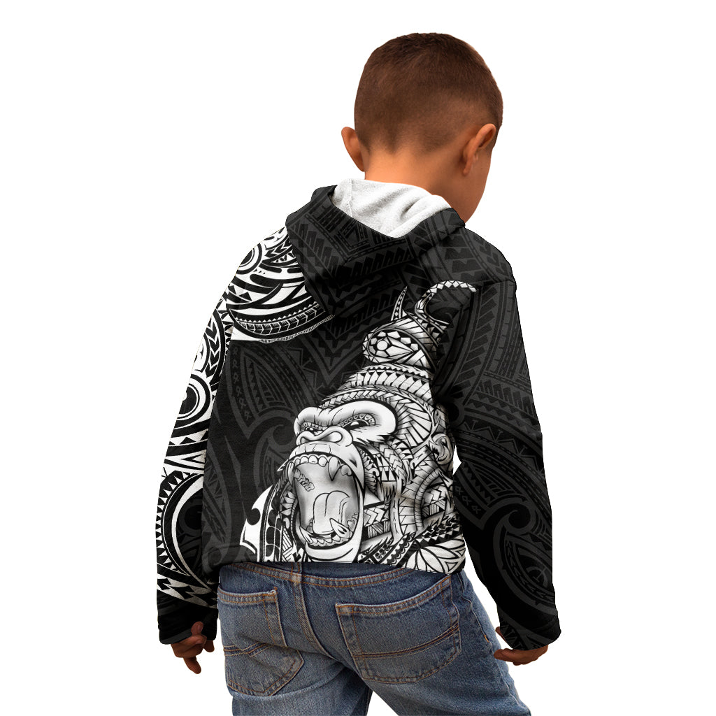 Hawaii Polynesian Kid Hoodie Gorila Tatoo Polynesian Style TS04 - Polynesian Pride