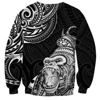 Hawaii Polynesian Sweatshirt Gorila Tatoo Polynesian Style TS04 - Polynesian Pride