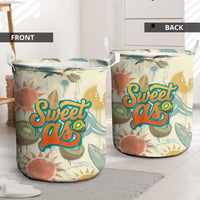 NZ Slang Sweet As Kiwi Shaka Sign Laundry Basket New Zealand Surfboards Sun and Tropical Beach Retro