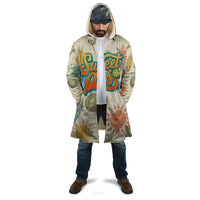 NZ Slang Sweet As Kiwi Shaka Sign Cloak New Zealand Surfboards Sun and Tropical Beach Retro