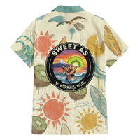 NZ Slang Sweet As Kiwi Shaka Sign Family Matching Off Shoulder Maxi Dress and Hawaiian Shirt New Zealand Surfboards Sun and Tropical Beach Retro TS04 - Polynesian Pride