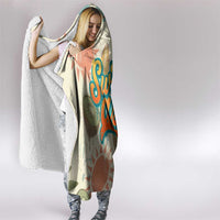 NZ Slang Sweet As Kiwi Shaka Sign Hooded Blanket New Zealand Surfboards Sun and Tropical Beach Retro