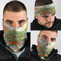 NZ Slang Sweet As Kiwi Shaka Sign Neck Gaiter New Zealand Surfboards Sun and Tropical Beach Retro