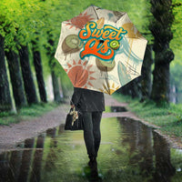 NZ Slang Sweet As Kiwi Shaka Sign Umbrella New Zealand Surfboards Sun and Tropical Beach Retro