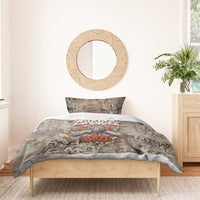 Choice Bro Graffiti Handshake Bedding Set New Zealand Slang Fern Brick Wall and Urban Street Art TS04 - Polynesian Pride