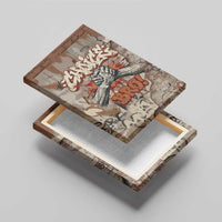 Choice Bro Graffiti Handshake Canvas Wall Art New Zealand Slang Fern Brick Wall and Urban Street Art