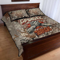 Choice Bro Graffiti Handshake Quilt Bed Set New Zealand Slang Fern Brick Wall and Urban Street Art