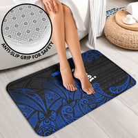 Pohnpei Federated States Of Micronesia Bathroom Set Polynesian Tribal Heritage Art With Blue Island Tattoo Patterns