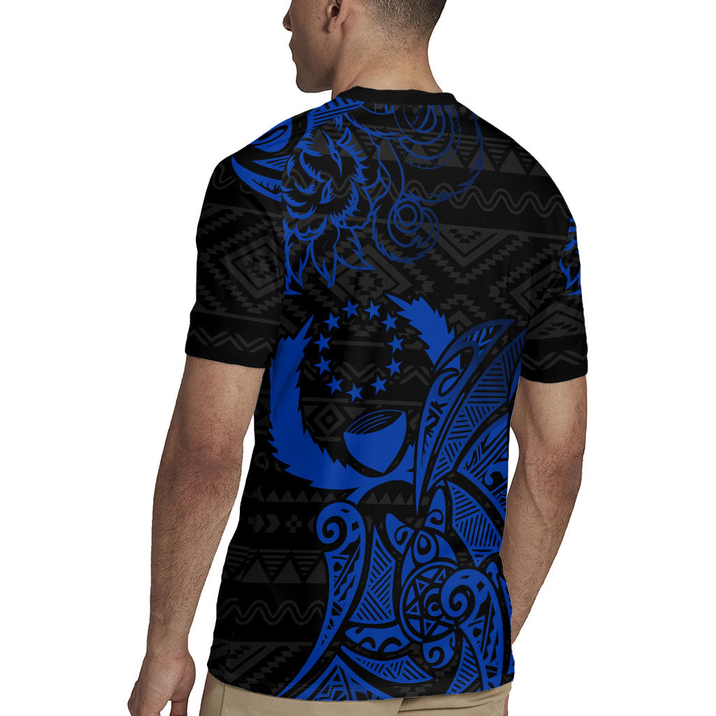 Pohnpei Federated States Of Micronesia Rugby Jersey Polynesian Tribal Heritage Art With Blue Island Tattoo Patterns