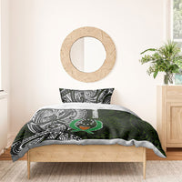 Pohnpei Federated States Of Micronesia Bedding Set Polynesian Tribal Heritage Art With Kaselehlie State Seal