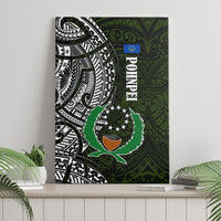 Pohnpei Federated States Of Micronesia Canvas Wall Art Polynesian Tribal Heritage Art With Kaselehlie State Seal