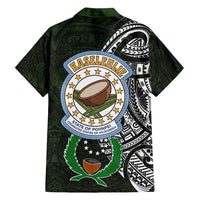 Pohnpei Federated States Of Micronesia Family Matching Long Sleeve Bodycon Dress and Hawaiian Shirt Polynesian Tribal Heritage Art With Kaselehlie State Seal TS04 - Polynesian Pride