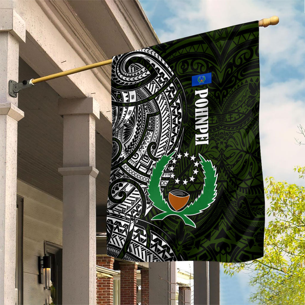 Pohnpei Federated States Of Micronesia Garden Flag Polynesian Tribal Heritage Art With Kaselehlie State Seal