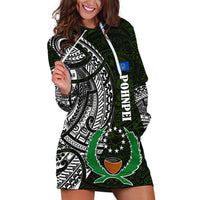 Pohnpei Federated States Of Micronesia Hoodie Dress Polynesian Tribal Heritage Art With Kaselehlie State Seal