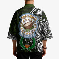 Pohnpei Federated States Of Micronesia Kimono Polynesian Tribal Heritage Art With Kaselehlie State Seal