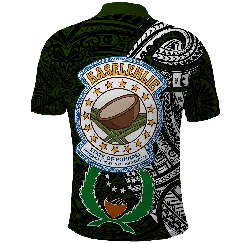 Pohnpei Federated States Of Micronesia Polo Shirt Polynesian Tribal Heritage Art With Kaselehlie State Seal TS04 - Polynesian Pride