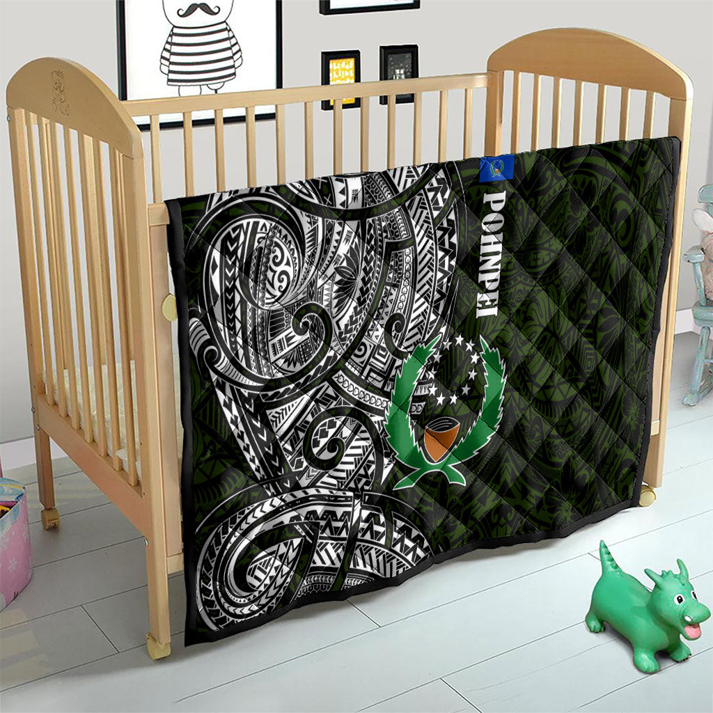 Pohnpei Federated States Of Micronesia Quilt Polynesian Tribal Heritage Art With Kaselehlie State Seal
