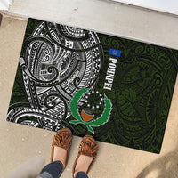 Pohnpei Federated States Of Micronesia Rubber Doormat Polynesian Tribal Heritage Art With Kaselehlie State Seal