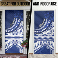 Northern Mariana Islands Saipan Door Cover Polynesian Tribal Pattern - Commonwealth Seal Art TS04 - Polynesian Pride