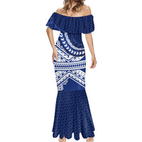 Northern Mariana Islands Saipan Mermaid Dress Polynesian Tribal Pattern - Commonwealth Seal Art TS04 - Polynesian Pride